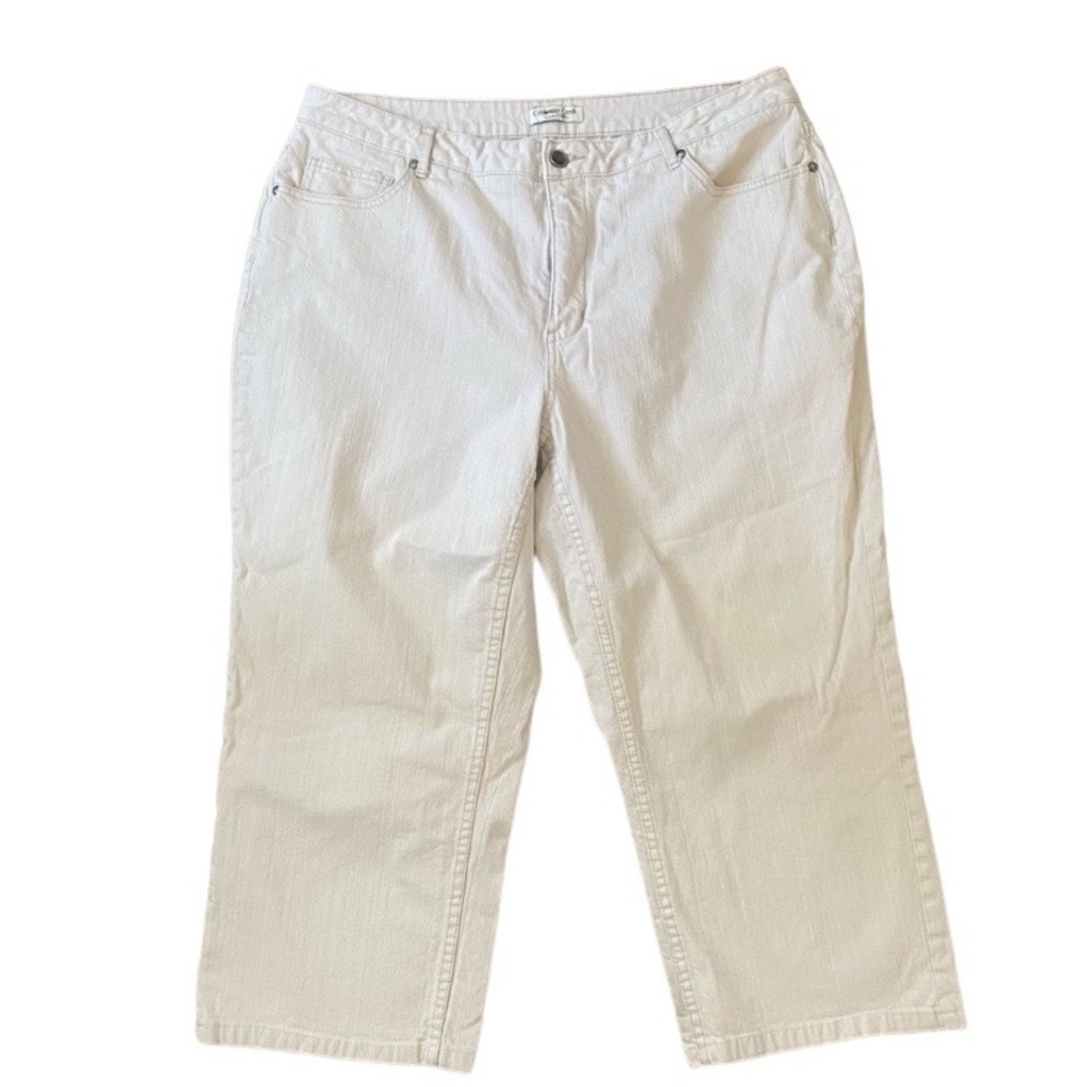 Coldwater Creek Creme Classic Fit Jeans Size 18W